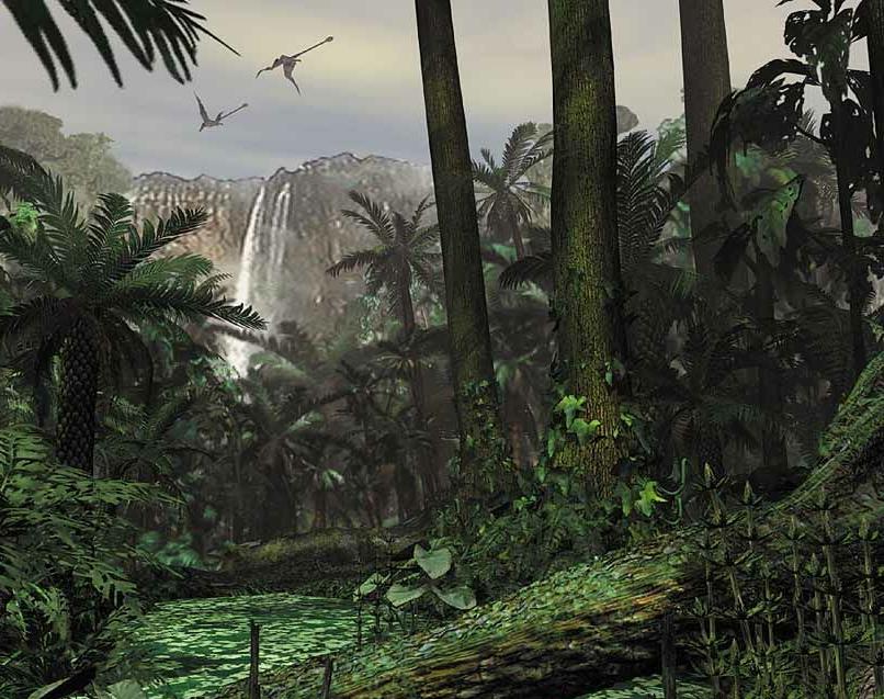 FÚRIA EM URTH Cretaceous-forest